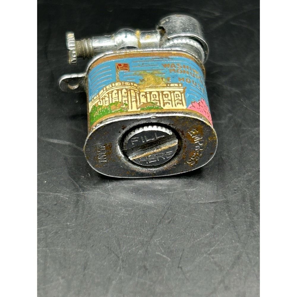 Washington DC Souvenir Lift Arm Lighter US Capitol White House Japan Vintage - Picture 3 of 8